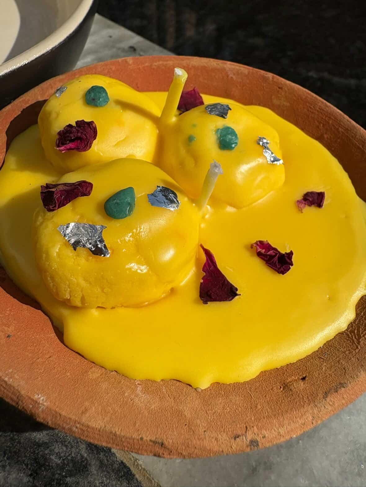 Rasmalai Dessert Candle – Handmade Scented Candle