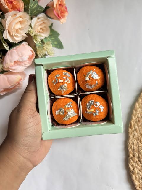 Laddoo Candle Set of 4 | Indian Mithai Decorative Candles